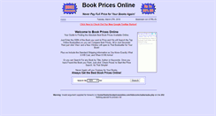 Desktop Screenshot of bookpricesonline.com
