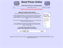 Tablet Screenshot of bookpricesonline.com